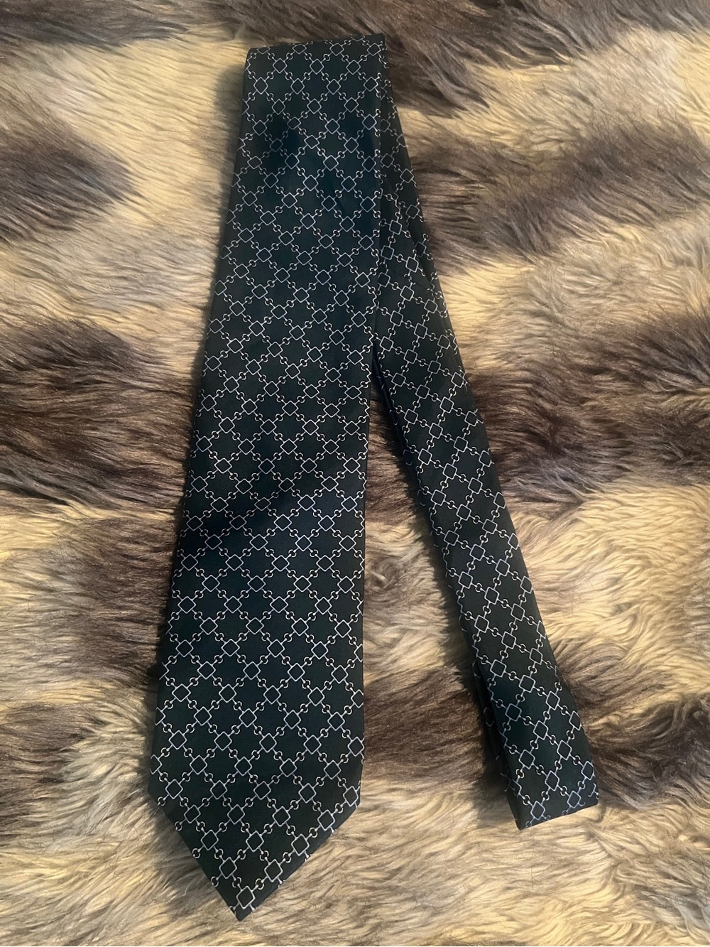 Brooks Brothers 346 Tie Green Blue White Classic Woven Silk Necktie Preppy